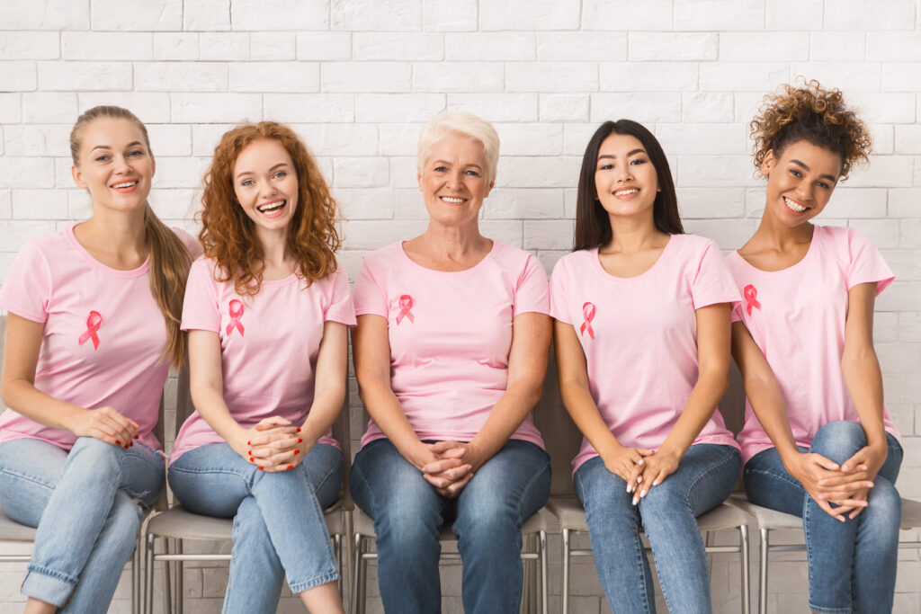 Women in pink shirts